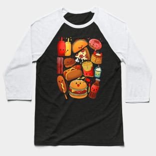 Junk Food Baseball T-Shirt